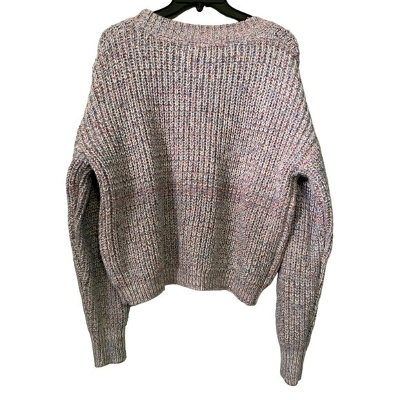 Grace+Karma Womens Large Multicolor Knit Button-Up Cardigan Sweater New - Picture 3 of 5